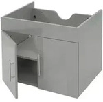 MCW Waschbeckenunterschrank, Grau, Holzwerkstoff, 59x48x46 cm, Badezimmer,