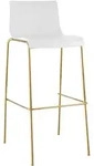 CLP Barhocker, Wei&szlig;, Metall, 43x100x48 cm, Esszimmer, Barm&ouml;bel, Barhocker