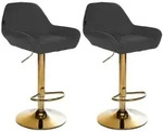 CLP Barhocker, Schwarz, Metall, 51x89x52 cm, Esszimmer, Barm&ouml;bel, Barhocker