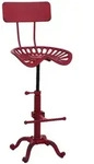 MCW Barhocker, Rot, Metall, 44x89x36 cm, Esszimmer, Barm&ouml;bel, Barhocker