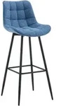 CLP Barhocker, Blau, Metall, 47x106x52 cm, Esszimmer, Barm&ouml;bel, Barhocker
