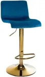 CLP Barhocker, Blau, Textil, 39x83x36 cm, Esszimmer, Barm&ouml;bel, Barhocker