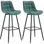 CLP Barhocker, Gr&uuml;n, Metall, 47x106x52 cm, Esszimmer, Barm&ouml;bel, Barhocker