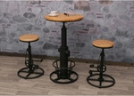 MCW Bartisch, Beige, Holz, 61x123x61 cm, Esszimmer, Barm&ouml;bel, Barschr&auml;nke &...