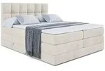 Altdecor Boxspringbett, Ecru, Holzwerkstoff, H&ouml;he ca. 38 cm, 200x200 cm,