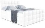 Altdecor Boxspringbett, Wei&szlig; Hochglanz, Holzwerkstoff, H&ouml;he ca. 37 cm,...