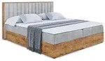 Altdecor Boxbett, Grau, Kunststoff, H&ouml;he ca. 20 cm, 200x200 cm, Schlafzimmer,