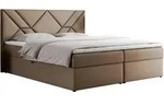 Boxbett, Braun, Textil, 2-Sitzer, H4, 7-Zonen, Rechteckig, 160x200 cm,...