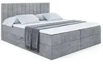 Altdecor Boxbett, Grau, Holzwerkstoff, H&ouml;he ca. 20 cm, 200x200 cm,...