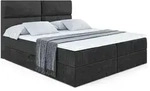Altdecor Boxbett, Schwarz, Holzwerkstoff, H&ouml;he ca. 20 cm, 180x200 cm, Schlafzimmer,