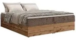 MKS Boxbett, Braun, Textil, 2-Sitzer, H3, Rechteckig, 180x200 cm, Oeko-Tex&reg;,