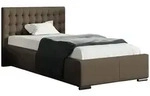 Mirjan24 Polsterbett, Braun, Holz, 90x200 cm, Schlafzimmer, Betten,...