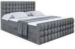 Altdecor Boxbett, Dunkelgrau, Holzwerkstoff, H3, H&ouml;he ca. 20 cm, 120x200 cm,