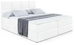 Altdecor Boxbett, Wei&szlig; Hochglanz, Holzwerkstoff, H&ouml;he ca. 20 cm, 200x200 cm,