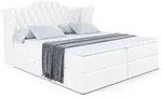 Altdecor Boxbett, Wei&szlig; Hochglanz, Holzwerkstoff, H&ouml;he ca. 20 cm, 140x200 cm,