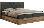 MKS Boxbett, Dunkelgrau, Textil, 2-Sitzer, H3, Rechteckig, 200x200 cm,...
