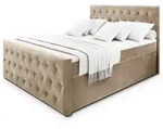 Masseno Boxbett, Beige, Holz, H2 + H3, 140x200 cm, Schlafzimmer, Betten,