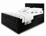 Masseno Boxbett, Schwarz, Holz, H2 + H3, 160x200 cm, Schlafzimmer, Betten,