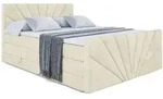 Altdecor Boxspringbett, Beige, Holzwerkstoff, H&ouml;he ca. 20 cm, 160x200 cm,