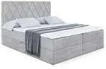 Altdecor Boxbett, Hellgrau, Holzwerkstoff, H&ouml;he ca. 20 cm, 200x200 cm,...