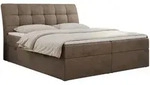 MKS Boxbett, Braun, Textil, 2-Sitzer, H3, Rechteckig, 160x200 cm, Schlafzimmer,