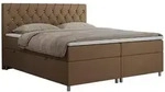 Boxbett, Braun, Textil, 2-Sitzer, H3, 7-Zonen, Rechteckig, 140x200 cm, Oeko-Tex&reg;,