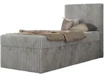 MKS Jugendbett, Hellgrau, Textil, 1-Sitzer, Rechteckig, 200x90 cm, Oeko-Tex&reg;,