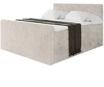 Altdecor Boxspringbett, Creme, Holzwerkstoff, H3 + H4, H&ouml;he ca. 38 cm, 120x200...
