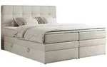 MKS Boxspringbett, Beige, Textil, 2-Sitzer, H3, Rechteckig, 160x200 cm,...