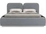 Selsey Polsterbett, Grau, Textil, 2-Sitzer, 160x200 cm, Schlafzimmer, Betten,