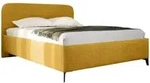Mirjan24 Polsterbett, Gelb, Metall, Rechteckig, 140x200 cm, Schlafzimmer, Betten,