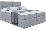 Altdecor Boxspringbett, Grau, Holzwerkstoff, H&ouml;he ca. 37 cm, 160x200 cm,