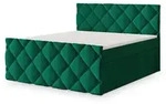 Masseno Boxbett, Gr&uuml;n, Holz, 160x200 cm, Schlafzimmer, Betten, Boxspringbetten