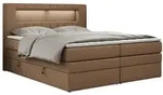 MKS Boxspringbett, Braun, Textil, 2-Sitzer, H4, Rechteckig, 120x200 cm, Schlafzimmer,