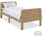 Homestyle4u Holzbett, Braun, Holz, Kiefer, 90x200 cm, Schlafzimmer, Betten