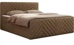 MKS Boxbett, Braun, Textil, 2-Sitzer, H4, 7-Zonen, Rechteckig, 200x200 cm,