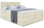Altdecor Boxspringbett, Beige, Holzwerkstoff, H&ouml;he ca. 40 cm, 140x200 cm,