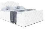 Altdecor Boxspringbett, Wei&szlig; Hochglanz, Holzwerkstoff, H&ouml;he ca. 20 cm,...