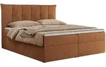MKS Boxbett, Orange, Textil, 2-Sitzer, H3, Rechteckig, 140x200 cm, Schlafzimmer,