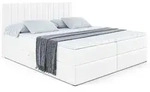 Altdecor Boxbett, Wei&szlig; Hochglanz, Holzwerkstoff, H&ouml;he ca. 20 cm, 200x200 cm,