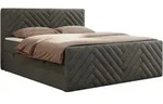 MKS Boxbett, Dunkelgrau, Textil, 2-Sitzer, H3, 7-Zonen, Rechteckig, 140x200 cm,