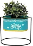 DanDiBo Blumenhocker, Blau, Metall, 32x27x23 cm, Wohnzimmer, Wohnzimmertische,