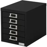 Ml-Design Schubladenbox, Schwarz, Metall, 38x33x28 cm, Arbeitszimmer, Schreibtische