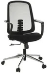 Mid.you Drehstuhl, Schwarz, Kunststoff, Drehkreuz, 63x100-108x63 cm, Arbeitszimmer,