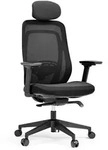 Mid.you Drehstuhl, Schwarz, Kunststoff, Drehkreuz, 71x130x60 cm, Arbeitszimmer,