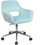 Svita Schreibtischstuhl, Hellblau, Textil, 1-Sitzer, 56x85x42 cm, Arbeitszimmer,