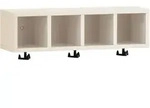 Mid.you Wandregal Balto, Beige, Holzwerkstoff, 59.8x59x13.5 cm, Made in Germany,