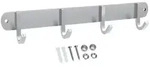 Intirilife Hakenleiste, Silber, Metall, 4.7x4.7x30 cm, Garderobe, Garderobenleisten &