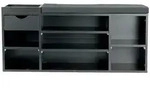 Livetastic Schuhbank, Schwarz, Textil, 1-Sitzer, 1 Schublade(n) Schubladen,...