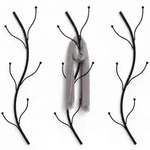 DanDiBo Wandgarderobe, Schwarz, Metall, 22x97x8 cm, Garderobe, Garderoben-Sets &